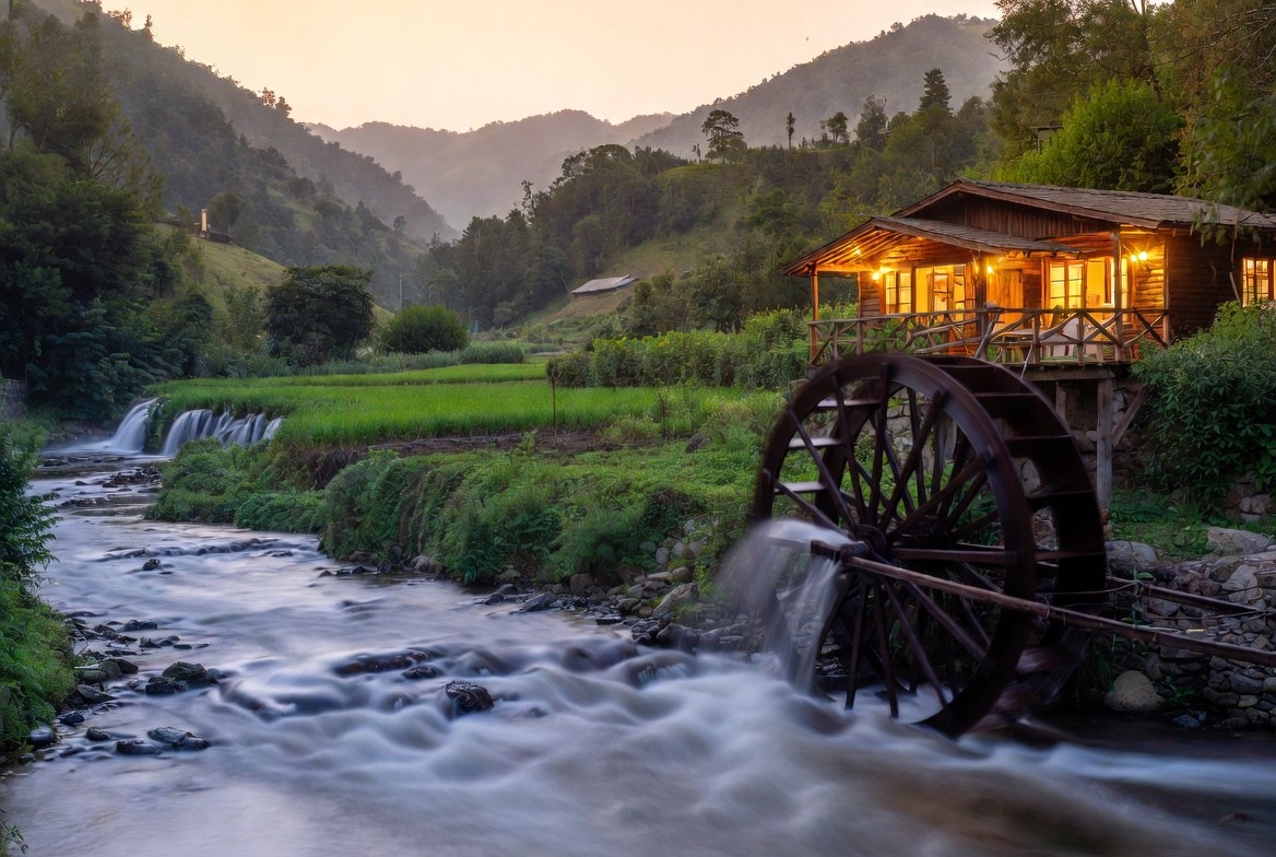 Provision Foundation, Flowing river, powering home